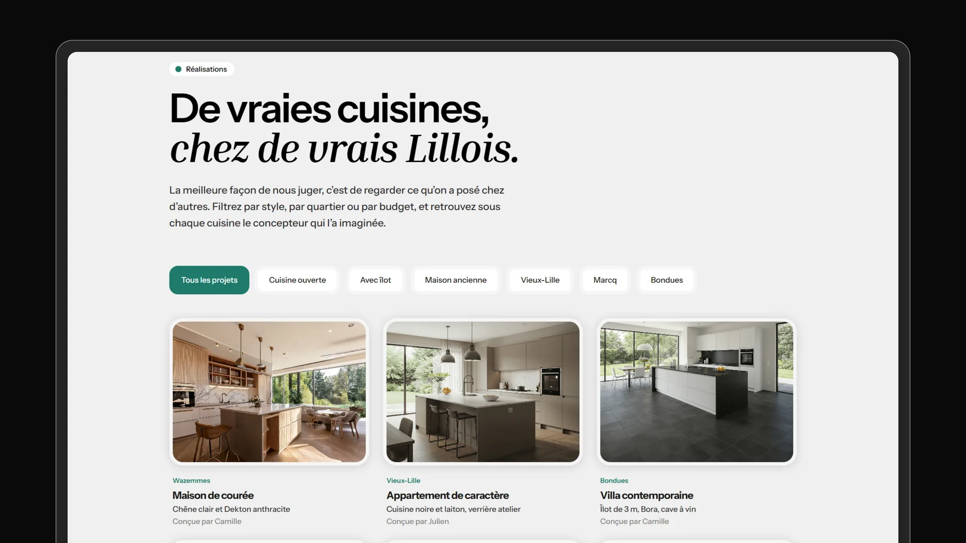Atelier Faubourg, cuisiniste sur-mesure à Lille (démo)